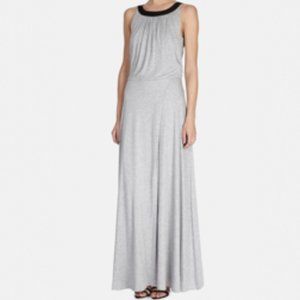 Karen Millen Women’s Grey Draped Jersey Maxi Dress